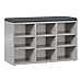 RICOO Banco Zapatero con Asiento 79 x 49 x 30 cm Mueble recibidor Gris – Organizador Zapatos WM035-PL-A