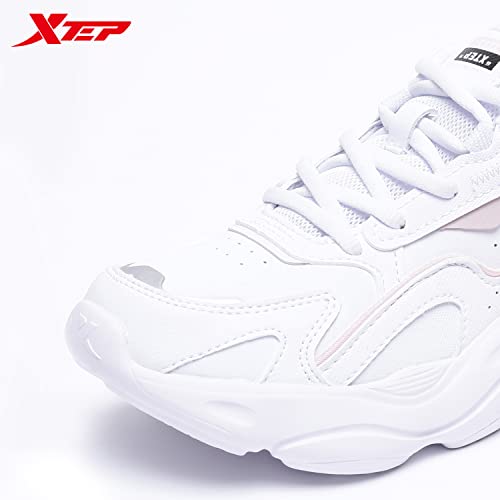 Image of XTEP Women's Retro Stylish Lightweight RB Sole Casual Shoes (White)