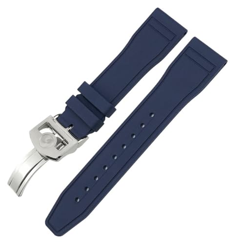 Bracelet montre FKM caoutchouc naturel agate 20 mm 21 mm 22 mm pour IWC