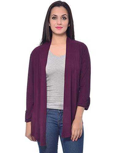 Image of Frenchtrendz Womens's Viscose Crepe Shrug(Size: XS-4XL)