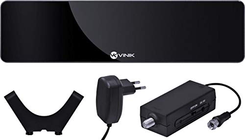 Antena Interna Digital Full HD Amplificada UHF/VHF/HDTV HDS30A, Vinik, 23926