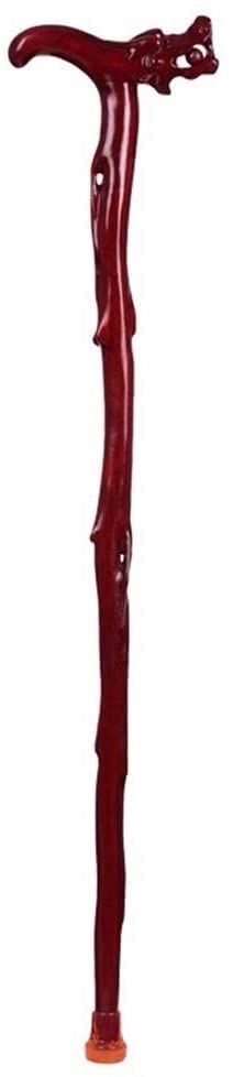Muleta Bastón de madera de pera Mango de cabeza de viento grabable de madera Bastón de gama alta Regalo adecuado para personas mayores Muleta-11.19 Bastones de madera para hombres y mujeres