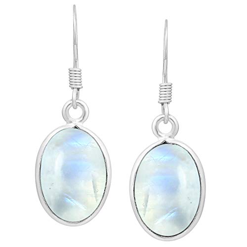 Natural Moonstone Dangle Earrings for...