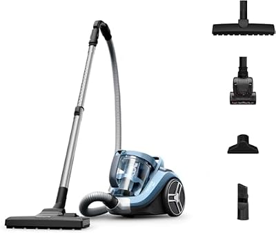 Rowenta Compact Power XXL Aspiradora con cable sin bolsa, motor EffiTech, depósito suciedad 2,5L, tecnología ciclónica, cabezal alta eficiencia, accesorio para mascotas, aspiradora silenciosa, RO4871