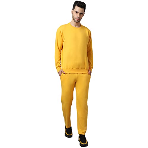 Image of Mack Jonney Fleece Solid Tracksuit Co-ord Set for Men- SW RN LOWER 02-P