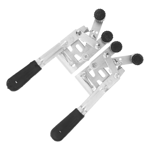 COOLHIYA Robust Metal Wheelchair Brake Lock with Anti-rollback and Anti-Slip Safety Features Intuitive Hand Brake Mechanism for Power Wheelchair Repair Replacement Parts for Secure Wheel