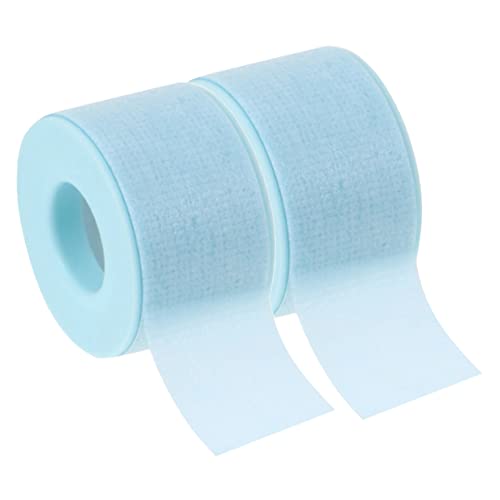 PATKAW 2 Rollos Banda De Gel De Silicona Accesorios Suministros De Extensión De Pestañas Cinta Facial Cinta De Injerto De Pestañas Cinta De Pestañas Para Pestañas Sky-blue Tela No Tejida