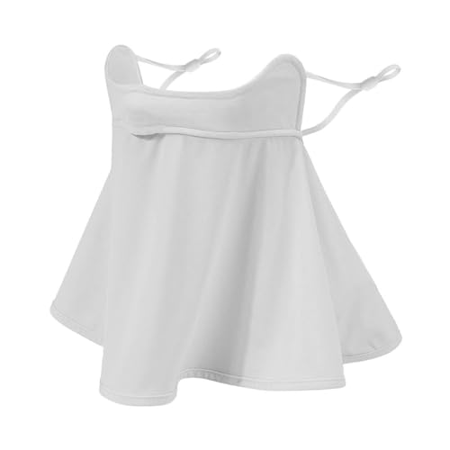 DIELOVEHUA Sun Protection Mask, Breathable Sun Protection Mask for Women, Ice Silk Veil, with Ear Neck for Summer Outdoor Sports, Beach Travel, grey