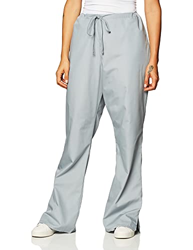 Cherokee Workwear Scrubs 4101 Low Rise Flare Leg Scrub Pant (Grey, XS)