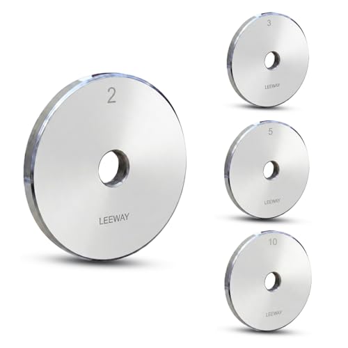 LEEWAY Chrome Plated Steel Weight Plates (100kg) Set 31mm| Iron Gym Plates for Home Workout, Weightlifting, Strength Training| Spare Plates for Rods, 