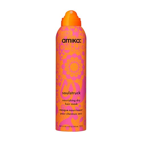 amika soulstruck nourishing dry hair mask spray - no-rinse, leave-in hydrating hair mask spray - instantly softens, moisturizes + strengthens - vegan silk protein + sea buckthorn (200 ml)