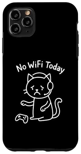 Funny Sad Cat Meme No Wifi Today �C���^�[�l�b�g�I�t���C���Ȃ� �X�}�z�P�[�X iPhone 11 Pro Max �p