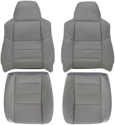 Priprilod Beige/Tan Front Seat Covers (Bottom & Back) For Acura MDX 2007-2012 - Microfiber Leather