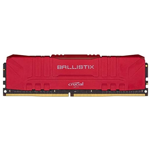 Crucial Ballistix 3000 MHz DDR4 DRAM Desktop Gaming Memory Kit 16GB (8GBx2) CL15 BL2K8G30C15U4R (RED)