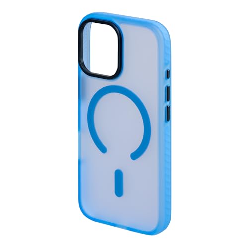 Image of TEKNE Armour Matte Dual-Layer Slim Protective Back Case with Shock-Resistant Design, Magnetic Wireless Charging Support, Blue - Compatible with iPhone 17
