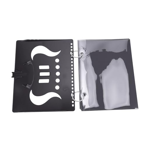 Taidda Marching Band Music Flip Folder, 5 Window ABS Sheet Music Holder with Clear Plastic Storage, for Student Musicians Band Conductors Performances