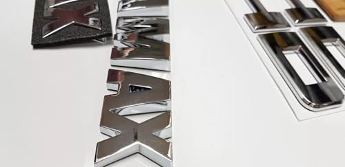 Image of Hood Door Tailgate Badge Nameplate Emblem Replacement for 2011-2019 Sierra Denali Hd Duramax 6pcs (Chrome)