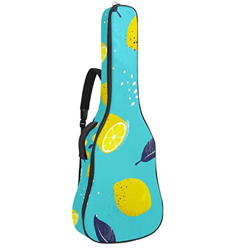 Housse de transport étanche pour guitare avec bandoulière réglable Jaune fruit citron Bleu, Multicolore 06, 42.9×16.9×4… - Les Beatles, Paul McCartney, John Lennon, RIngo Starr, George Harrison Housse de transport étanche pour guitare avec bandoulière réglable Jaune fruit citron Bleu, Multicolore 06, 42.9x16.9x4…