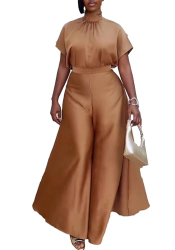 Ecirod Womens 2 Piece Church Outfits Turtleneck Bow Tie Cap