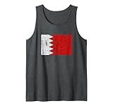 Vintage Bahrain Flag Gift Men Women Kids Retro Style Tank Top