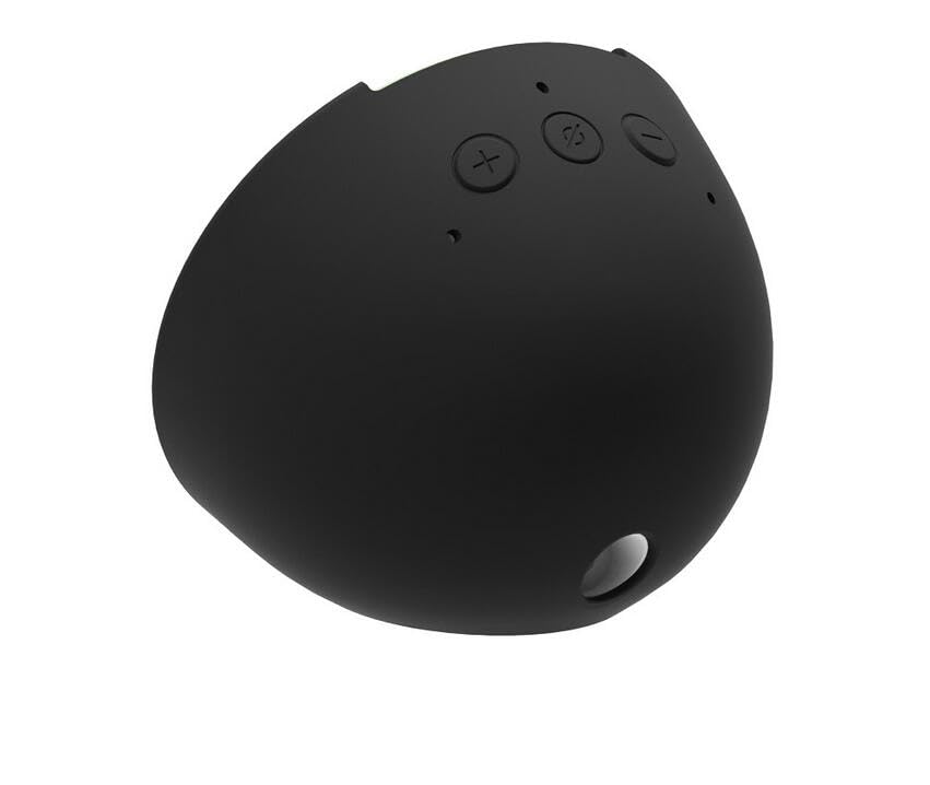 Coyktonty Accessories Silicone Cover Shockproof Case Protector Elastic Soft Case Cover Compatible for Echo pop Speaker Portable Silicone case,Dustproof, Waterproof and Non-Slip (Black)