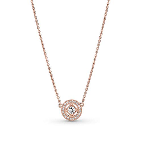 Collier tour de cou argent 925 vintage et pendentif transparent pour femme