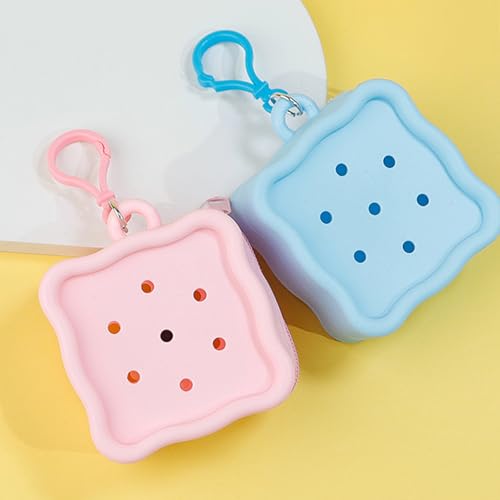Soft Silicone Zipper Coin Purse Lovely Cartoon Hole Design Miniature Wallet Children's Storage Pouches Organizers For Kids Gi4