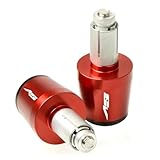 Embouts de guidon moto Pour Su&zu&ki SV650S SV 650 S 1000 TL R 7/8 pouces 22mm poignée d'extrémité de guidon moto bouchon barre(Red)