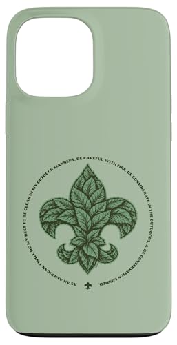 Scouts BSA Outdoor Code Artistic Leaf Design �X�}�z�P�[�X iPhone 13 Pro Max �p