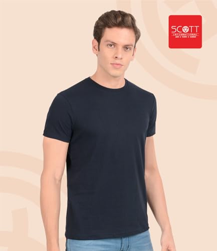 Image of Scott International Men's Regular Fit T-Shirt | Men's T-Shirt | Tees for Man | Tshirt for Men Stylish | Round Neck Tshirt for Man
