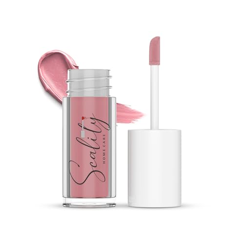 Image of Scality Liquid Lipstick - Baby Rose | Highly Pigmented Matte Lipstick | One Swipe Application | Long Lasting, Transferproof & Smudge Proof | Smooth Comfortable Wear | Perfect for Daily & Occasion Makeup (5 ml)