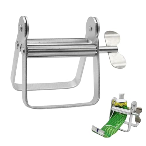 JUGUTA Presse Tube Pour Dentifrice Et Cosmétiques En Métal (10Cm X 8,5Cm) – Distributeur Pratique Pour Tubes, 1 Pièce