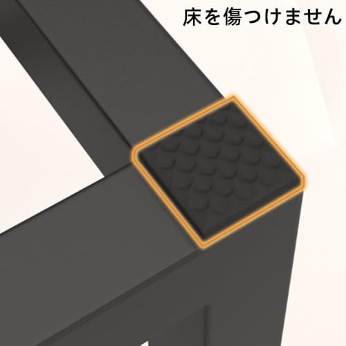 INECAR コンビネーションスツール省スペース積み重ね可能な小さなコンパクトフット北欧ファッションダイニングテーブルソファ寝室の取り外し可能なスツール家庭用 (45*45*43cm,ブラウン) [5]