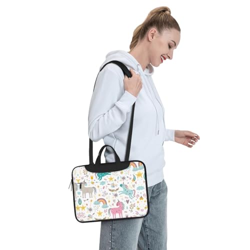 Bolso de hombro para portátil rosa y duradero Unicorns de 15.6" 7