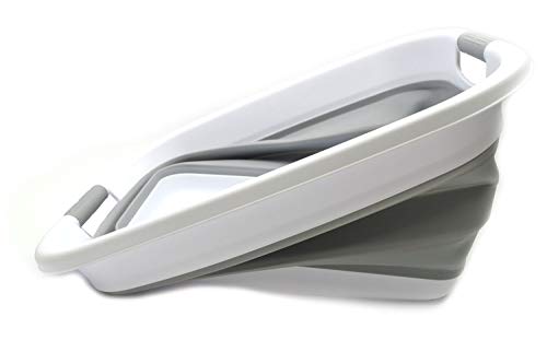 Sammart Collapsible Laundry Basket Set Gray thumbnail 3