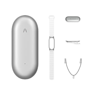 Gravador de voz com IA, gravador de voz PLAUD NotePin, controle de aplicativo, anotador com IA, transcrição e resumo com IA, suporte para 112 idiomas, memória de 64 GB, gravador de áudio, prata