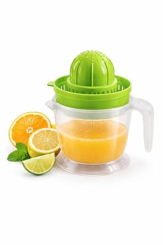 Image of Premium Manual Citrus Juicer with Strainer | Lemon Squeezer & Orange Juicer | Hand Press Juicer with Seed Separator & Juice Collector Bowl | Easy to Use Kitchen Tool