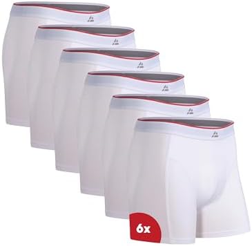 DANISH ENDURANCE Bambus Boxershorts Herren, Atmungsaktiv, 6er & 10er Pack | Bambus Boxershorts, Etikettfrei, Superweich, Atmungsaktiv & Geruchshemmend mit sicherem Sitz, für Alltag