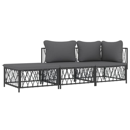 Salon d'extérieur confortable pour aménager un petit espace de jardin ou balcon