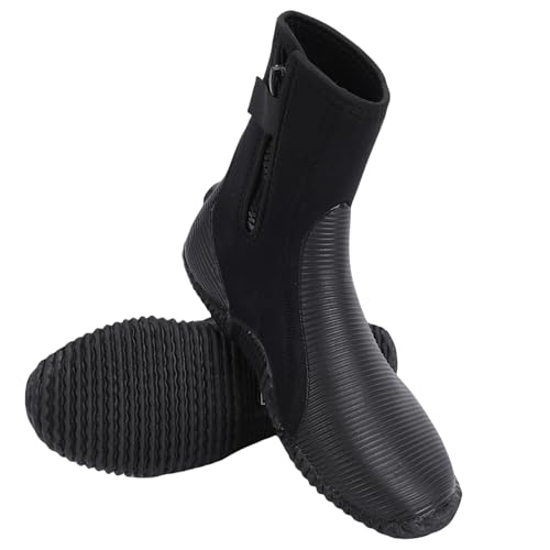 Julihai Water Shoes, 5mm Neoprene Diving Boots Men Women High Top Anti Slip with Reinforced Sole for Swimming Snorkeling Surfing (Size 12)