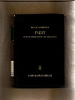 Faust in der Geschichte und Tradition : B0000BK53G Book Cover