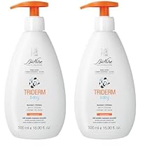 Bionike Triderm Baby – Bagno Crema Neonato e Bambino Deterge Delicatamente e Protegge Pelli Secche e Irritate, per Idratazione e Morbidezza, 500 ml (Confezione da 2)