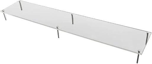 SemiSta Figure Stand Display Stand Wide 25.35 inches Width 1.97 inches Height 5.12 inches Depth Clear Acrylic Pedestal Figure Case Display Stand Shelf Base Clear