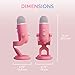 Logitech Creators Blue Yeti USB Microphone for Gaming, Streaming, Podcast, YouTube, Discord, PC, Studio Sound, Plug & Play-Dawn Pink