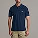 Chaps Men's Polo Shirt - Classic Fit Cotton Collared Short Sleeve Mens Golf Shirts - Casual Work Shirts for Men (S-2XL), Size Large, Newport Navy