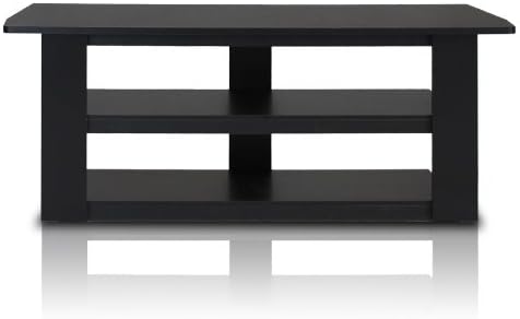 Furinno Parsons Entertainment Center, TV Unit, TV Stand for TV Up to 50 Inch, Black
