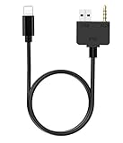Car AUX Charging Cable for KIA Hyundai, 3.5mm Jack Media Interface and USB Charger Adapter Compatible to iX i8 i7 i6 Plus for Select Kia Hyundai Models, 2010-2013 (35CM)