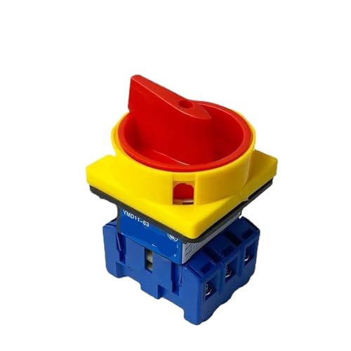 Interruptor aislador YMD11-63A 3P de 6 terminales para control de circuito rotatorio principal