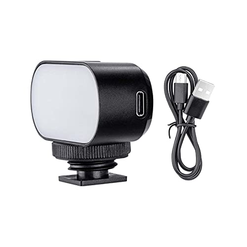 LED-Fülllicht, RGB-LED-Videoleuchte mit 8 Farbmodi, 120 Grad Lichtwinkel, tragbares Licht mit 1/4-Zoll-Blitzschuh…