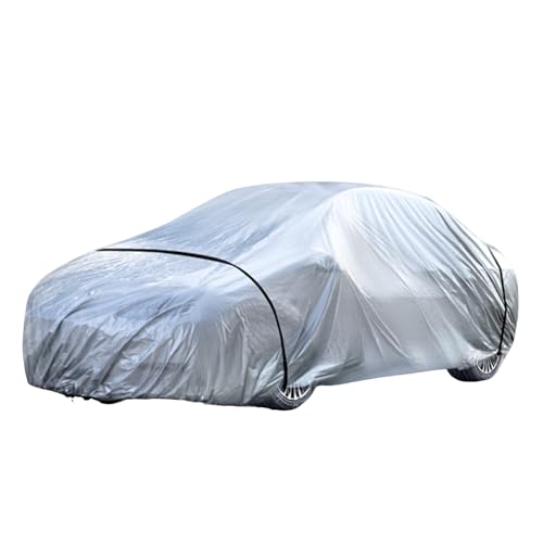 Copertura per auto in pellicola resistente, copertura completa, impermeabile, antipolvere, protezione solare, anti strappo, riparo, facile installazione, copertura per auto leggera per berlina